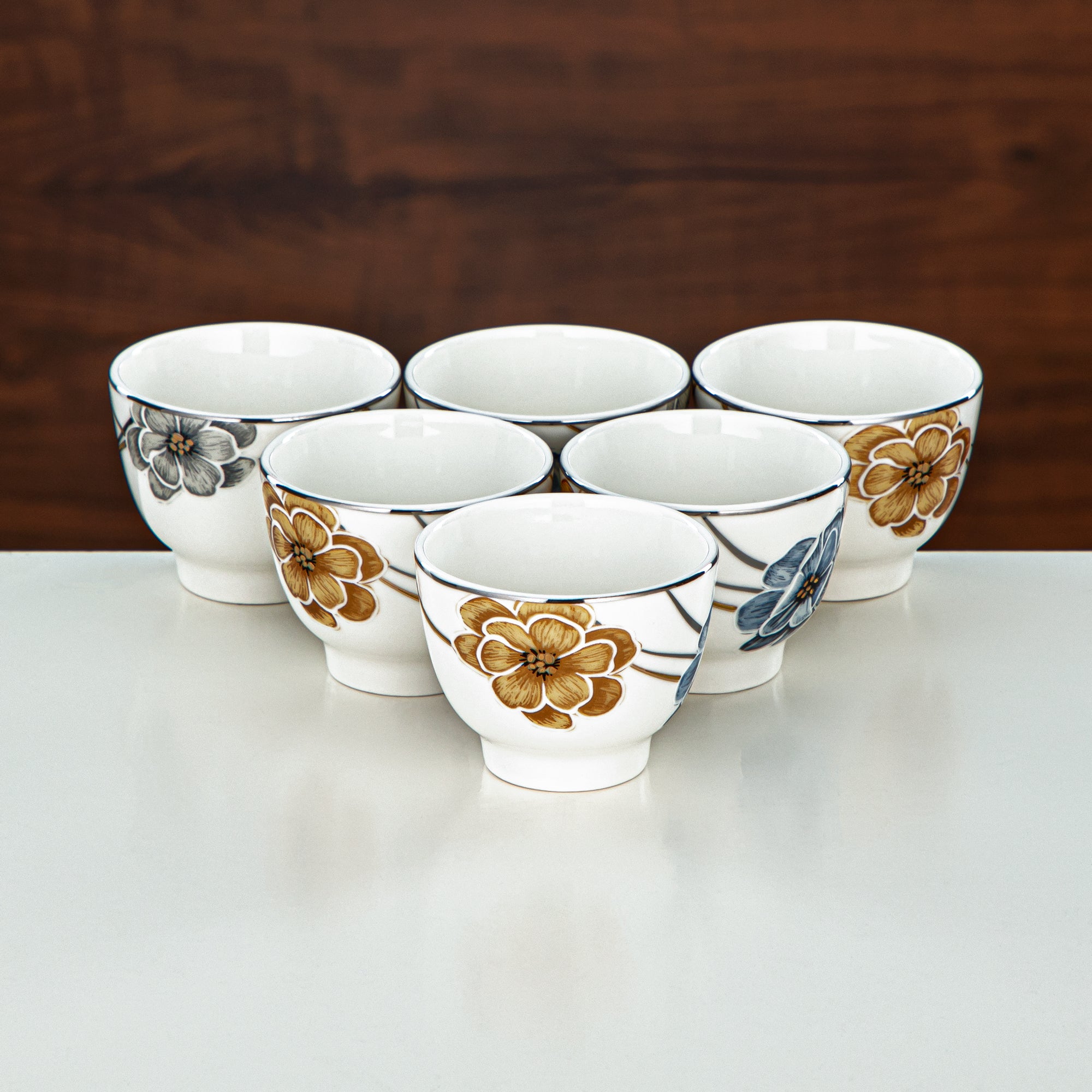 طقم ترامس المرجان 20 قطعة | فضي وذهبي 1L + 1L (GOK-S-S-G + 18PCS-12256-2) – تقديم أنيق | التجمعات، المناسبات الخاصة، رمضان، عيد