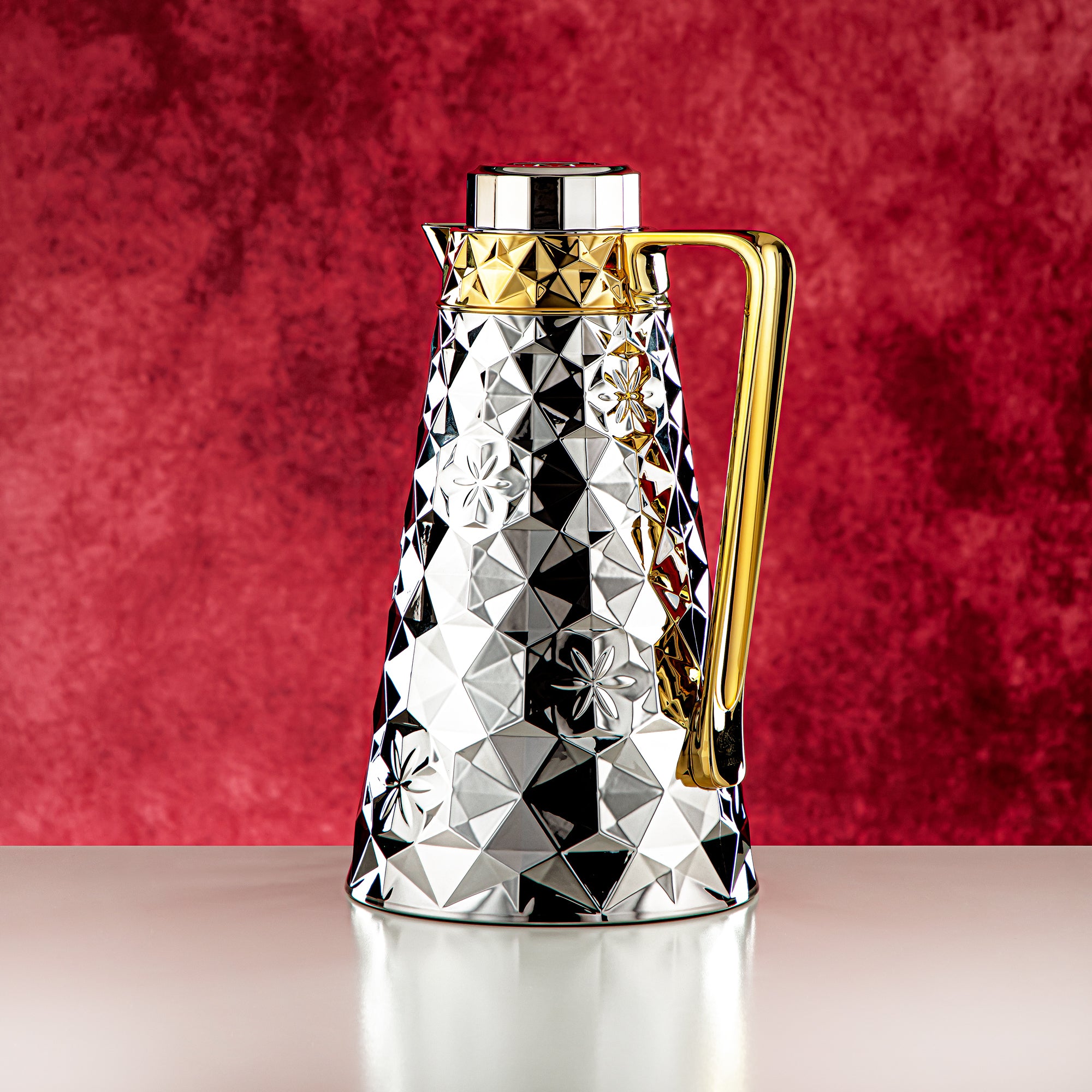 Almarjan 2 Pieces Vacuum Flask Set Silver & Gold - FG204AB-100 NI/G