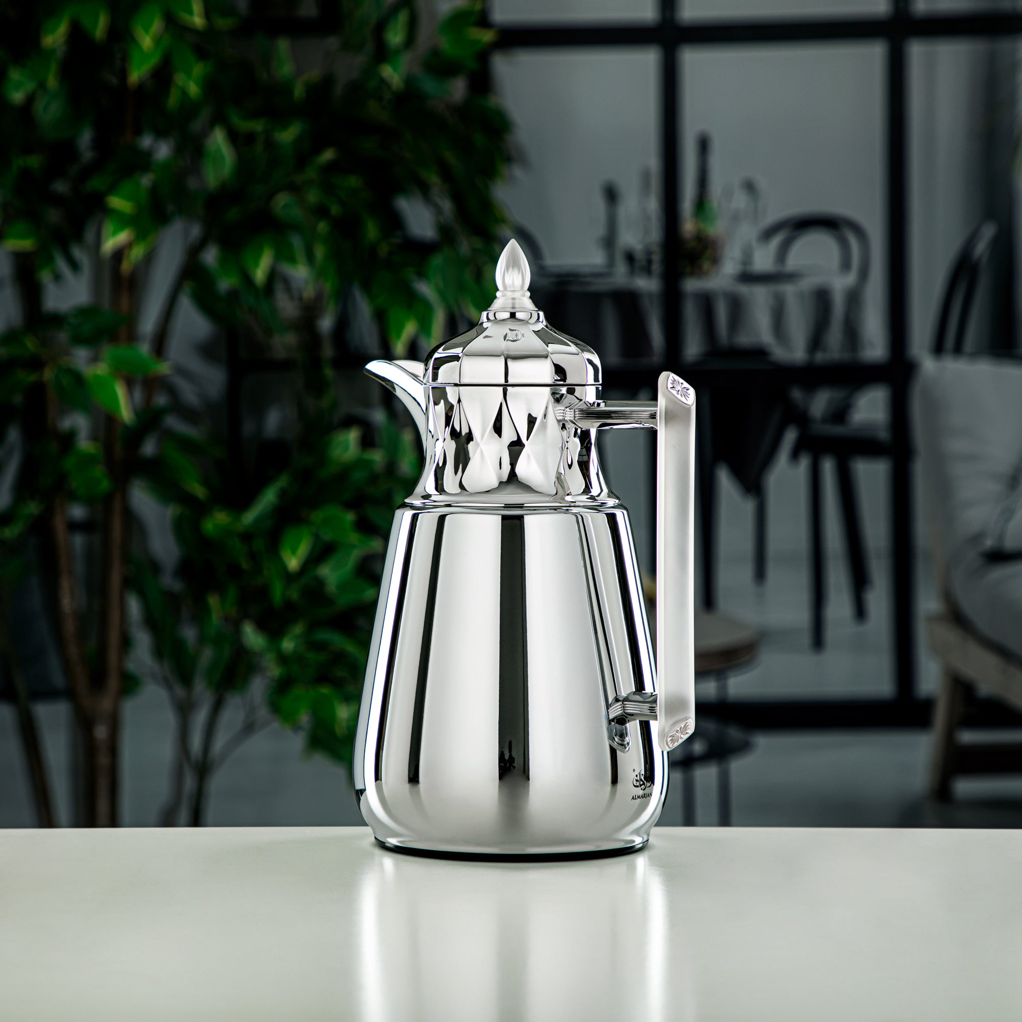 طقم ترامس المرجان مكون من قطعتين باللون الفضي اللامع واللون البارد - FG805-070/100 C/FA