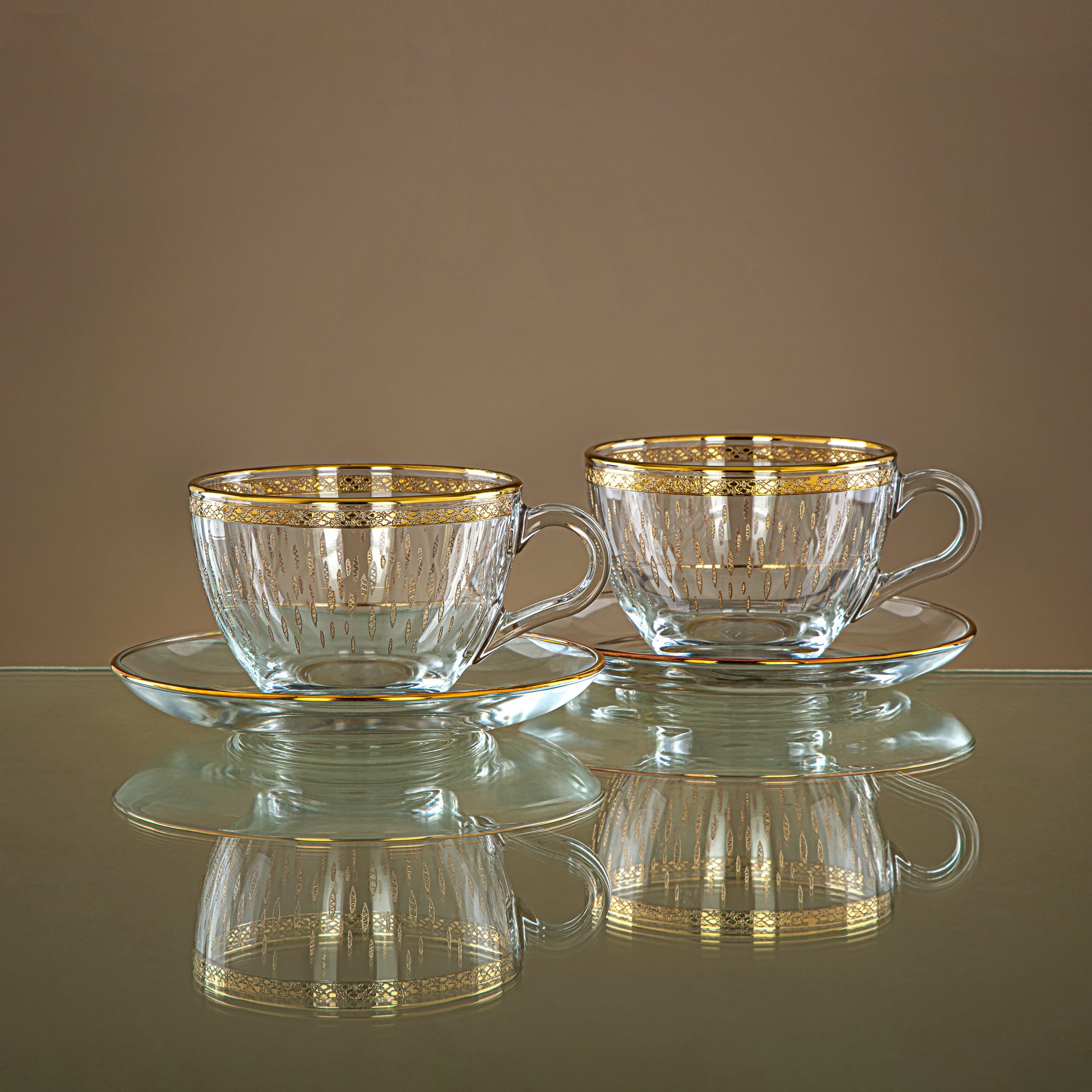 Combi 6 Pieces Glass Cappuccino Cup Set - G1013/1Z-35/CD