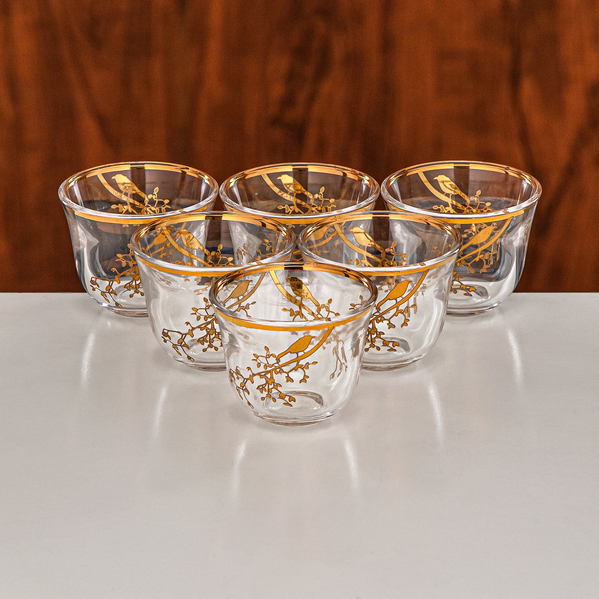 Almarjan Vacuum Flask Set 20-Piece Matt Nickel & Matt Gold