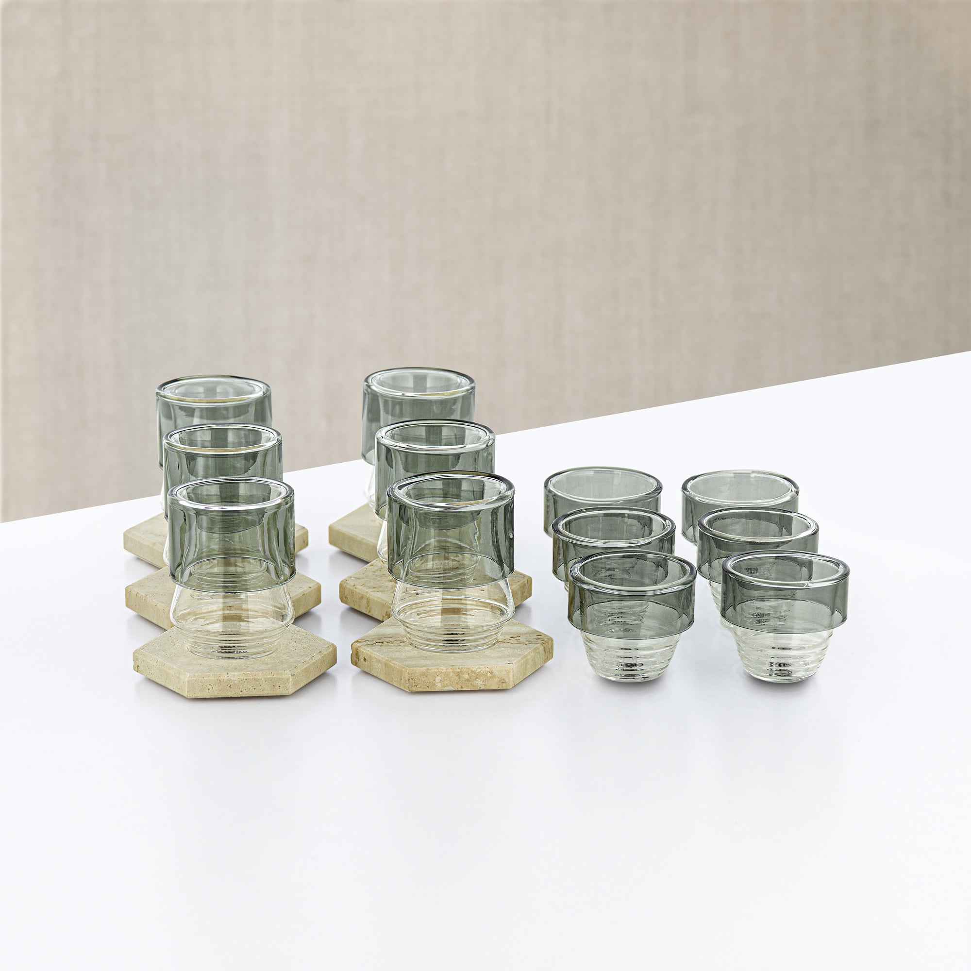 طقم تيرموس المرجان للشاي مع إبريقين سعة 0.7 لتر و1 لتر بلمسة نيكل مطفي