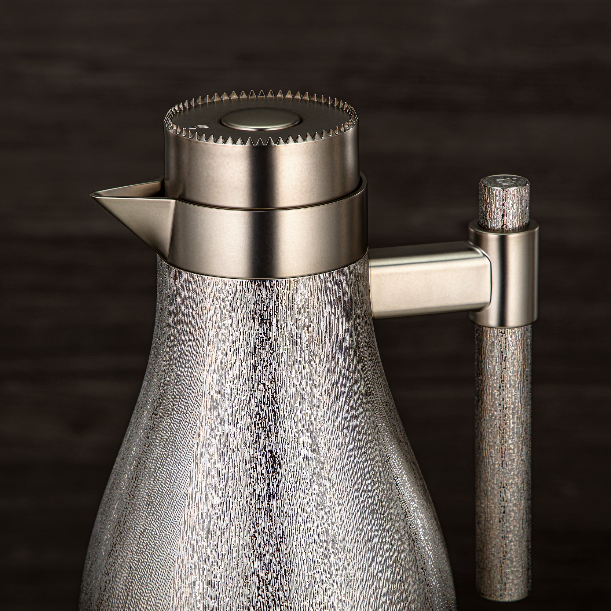 طقم ترامس المرجان ABS زر ضغط 1 لتر + 1 لتر نيكل مطفي (GOK-N-MN-MN) - تقديم أنيق