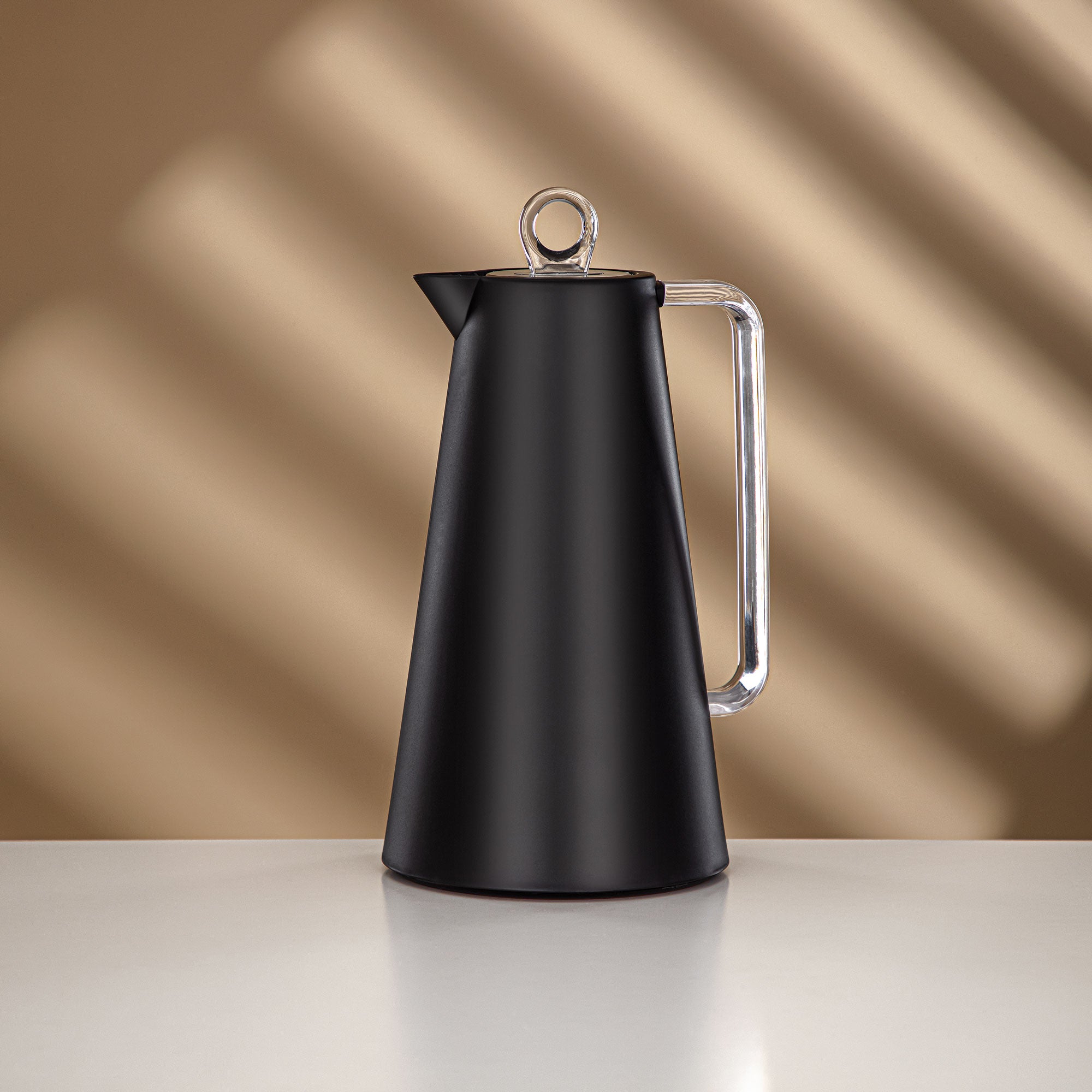 Almarjan Vacuum Flask Set Black & Transparent