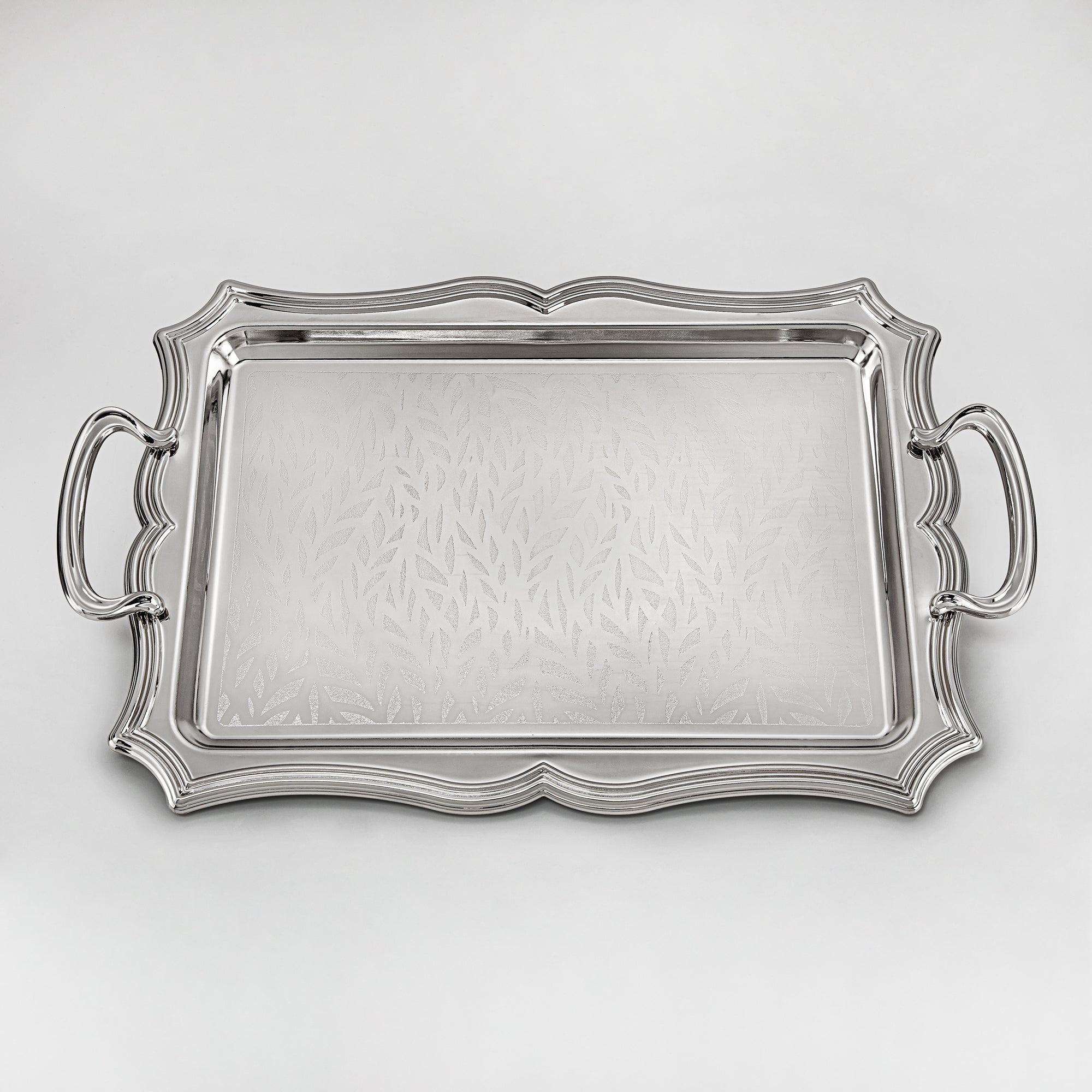 Almarjan 3 Pieces Serving Tray Set Silver - HT2411006