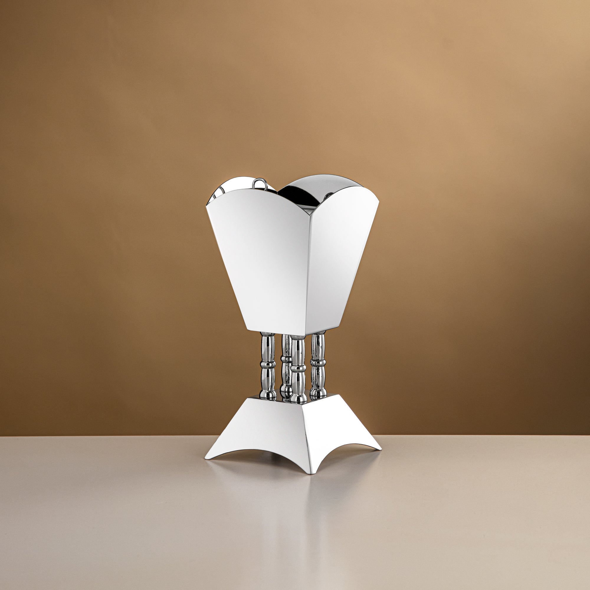 Almarjan 20.5 CM Incense Burner Shiny Silver - HT2506064