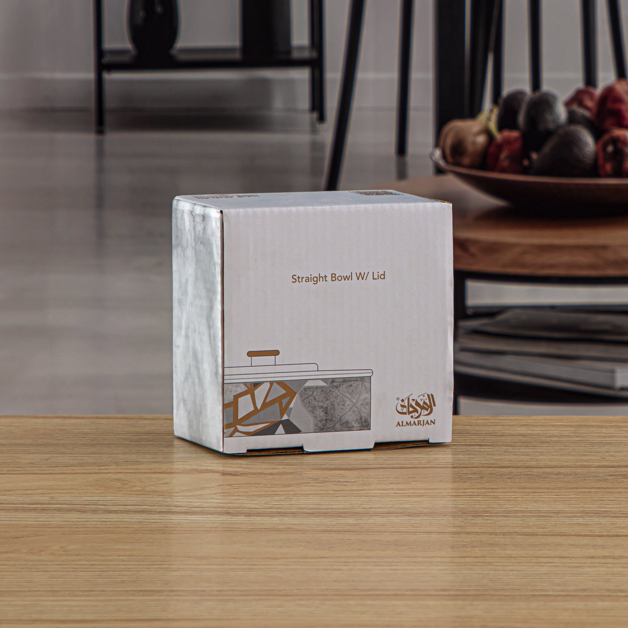 Almarjan 11 CM Fonon Collection Porcelain Bowl With Cover - 1235