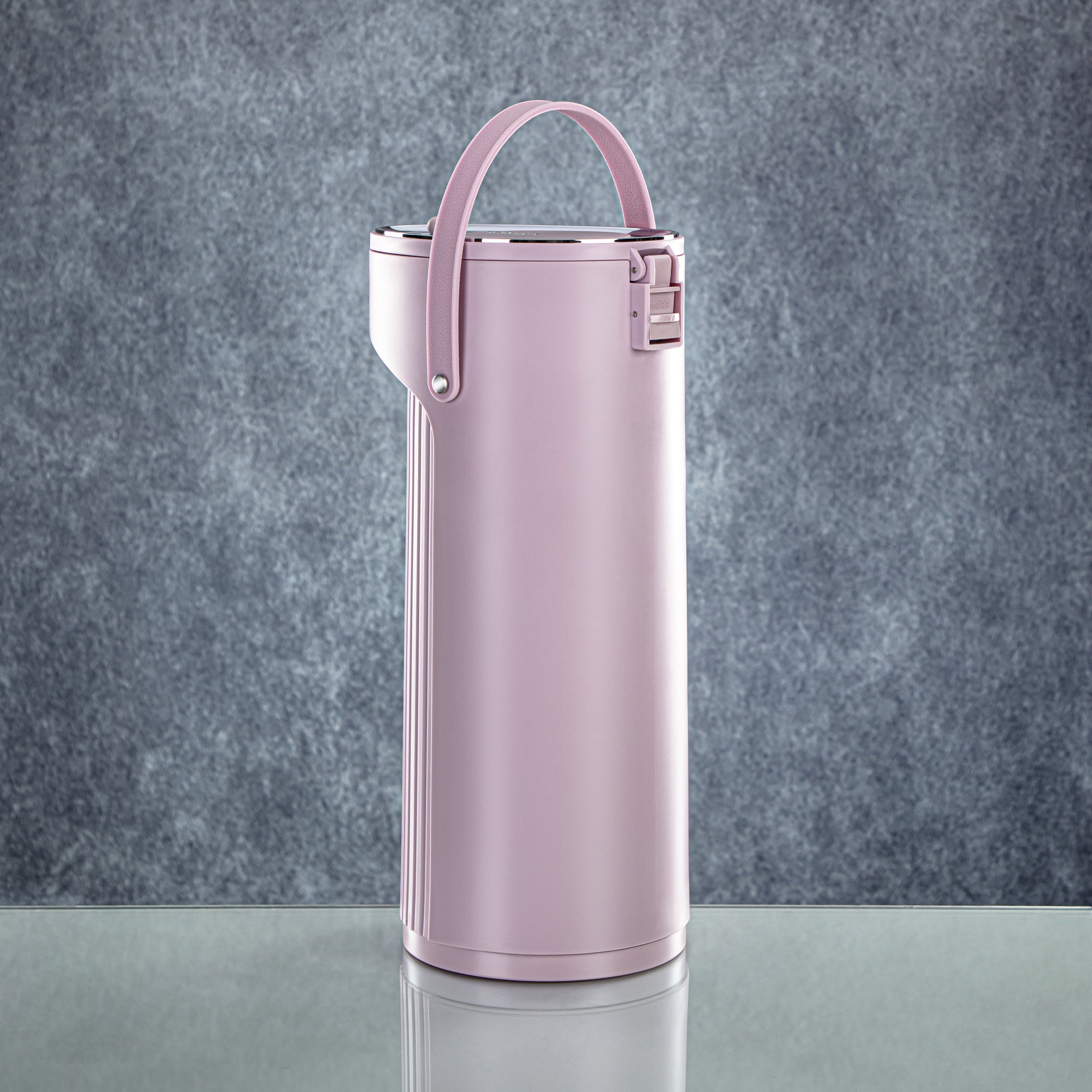 ترمس المرجان سعة 2.2 لتر مزود بمضخة. باللون البنفسجي والفضي - SM-2417A-220 LA/C