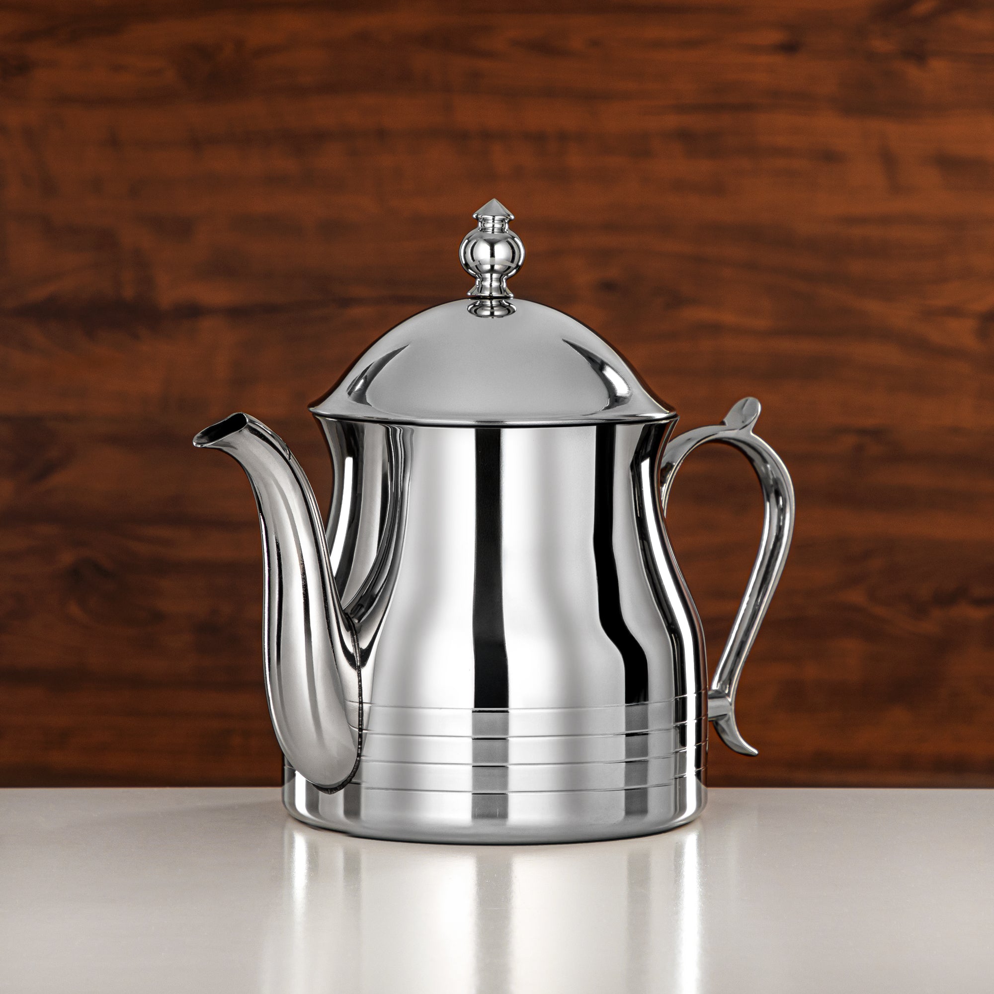 Almarjan Teapot 48oz Silver – Elegance