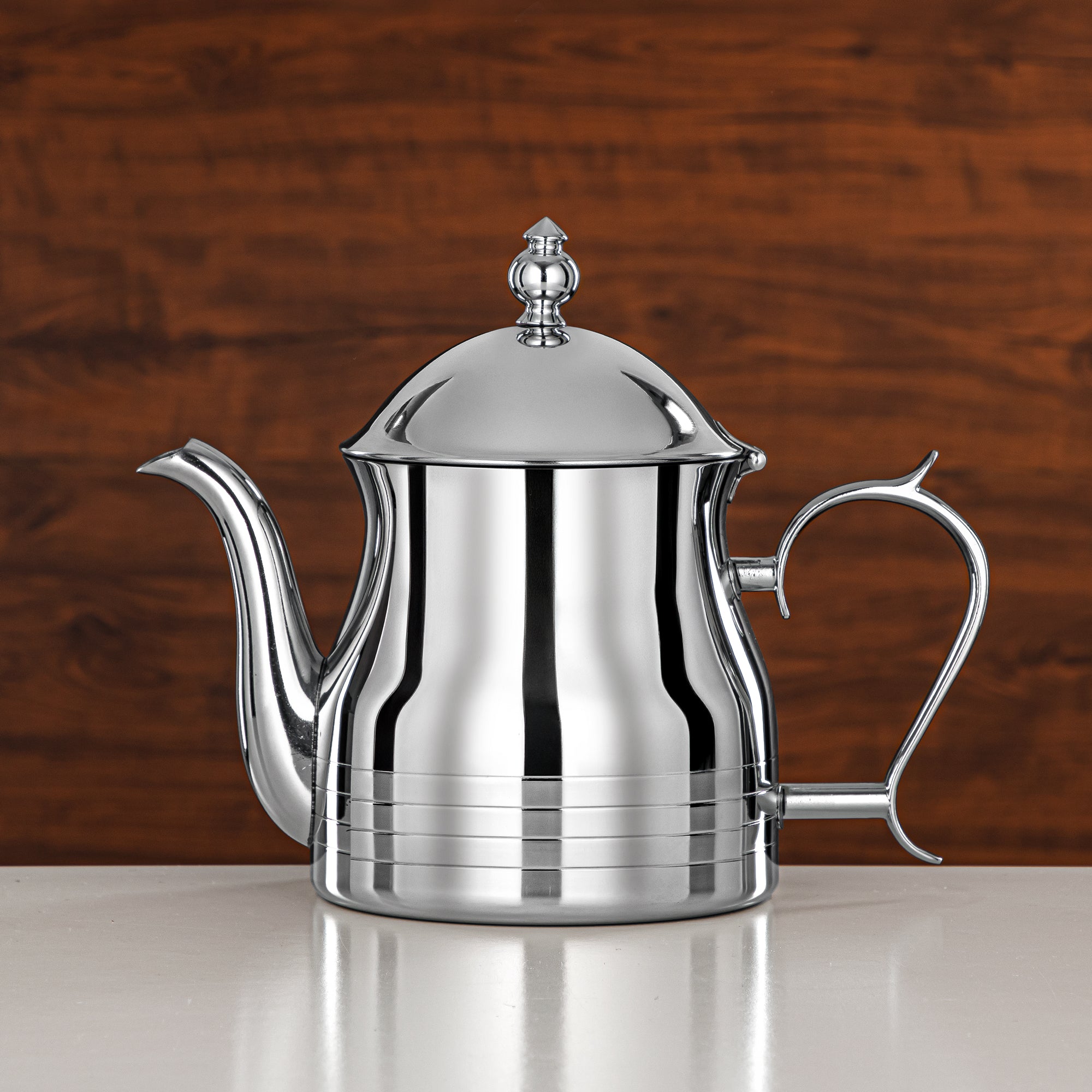 Almarjan Teapot 48oz Silver – Elegance