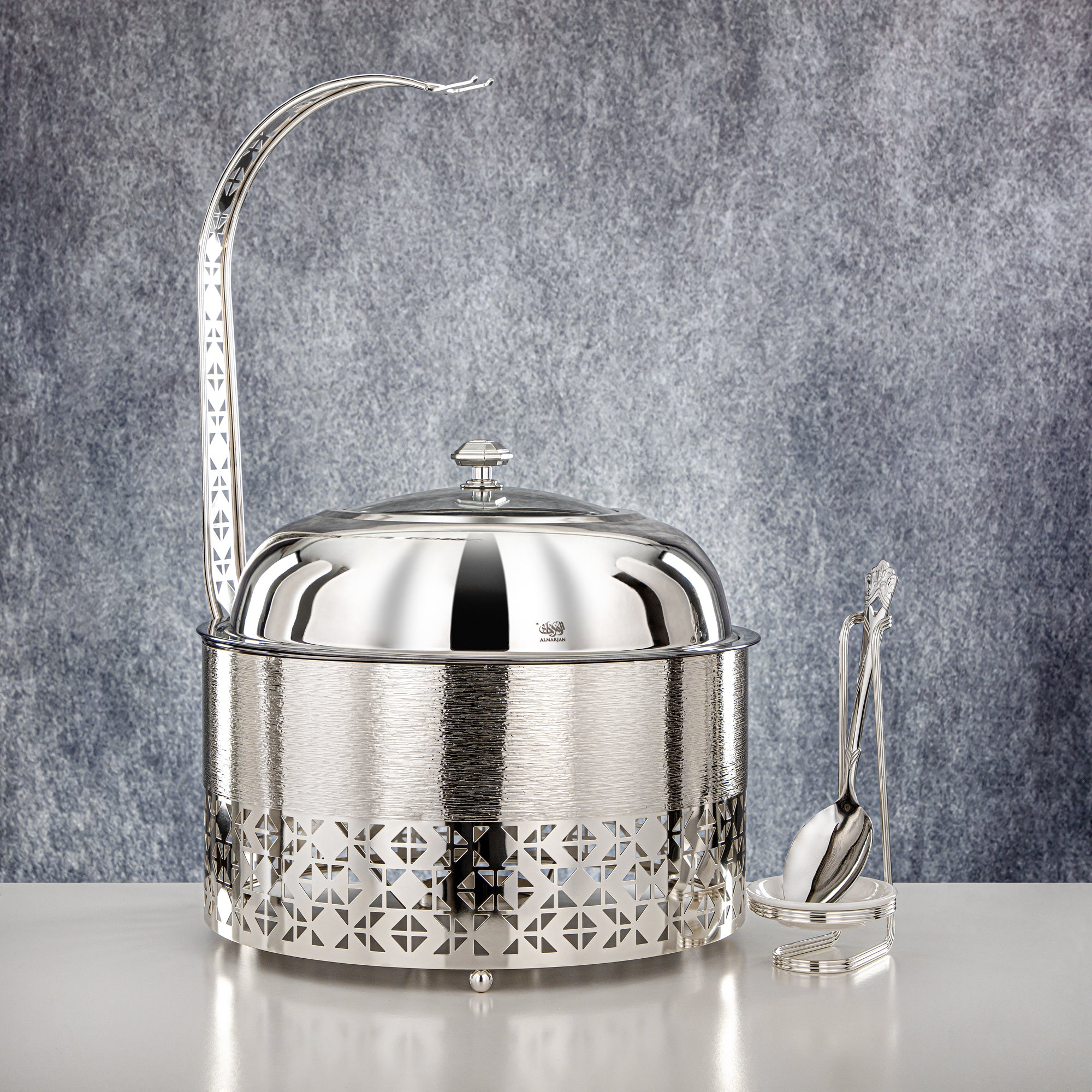 Almarjan 6500 ML Chafing Dish Silver - STS0013339