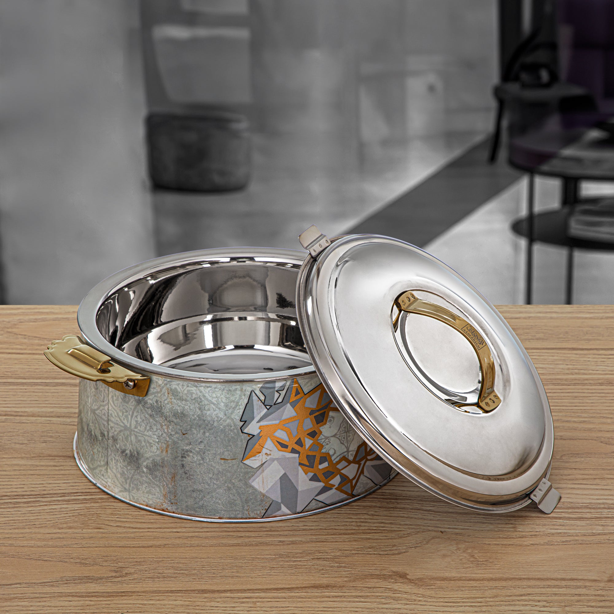 طقم حرارات ستانلس ستيل 3 قطع من مجموعة فونون من المرجان - H24SHF6 (1235)