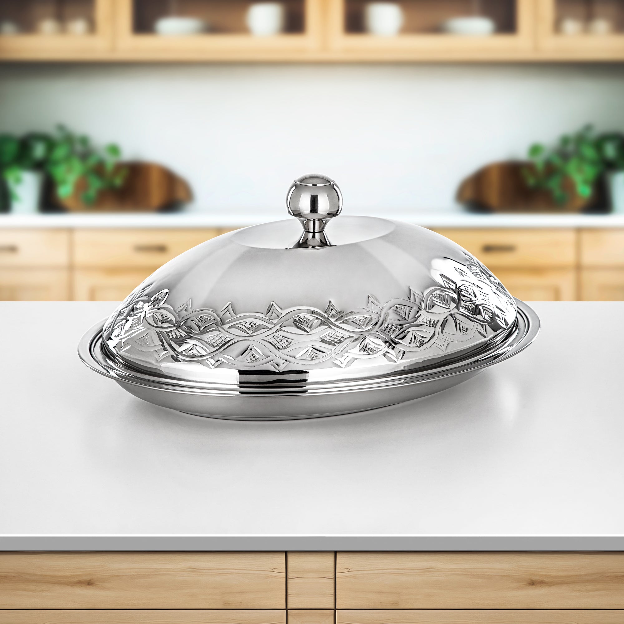 صينية كوزي المارحان 65 سم فضي (STS0293305)