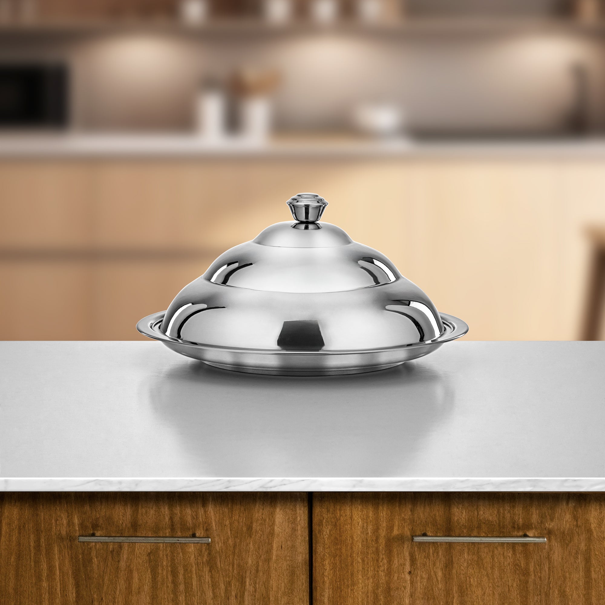 صينية المرجان كوزي ستانلس ستيل فضي 45 سم (STS0293617)