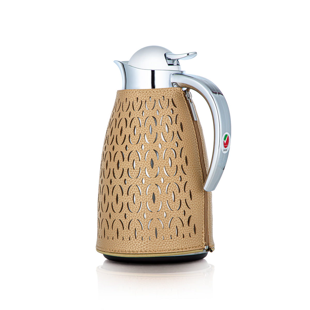 Almarjan 2 Pieces Vacuum Flask Set Beige & Silver - HLBF17-11