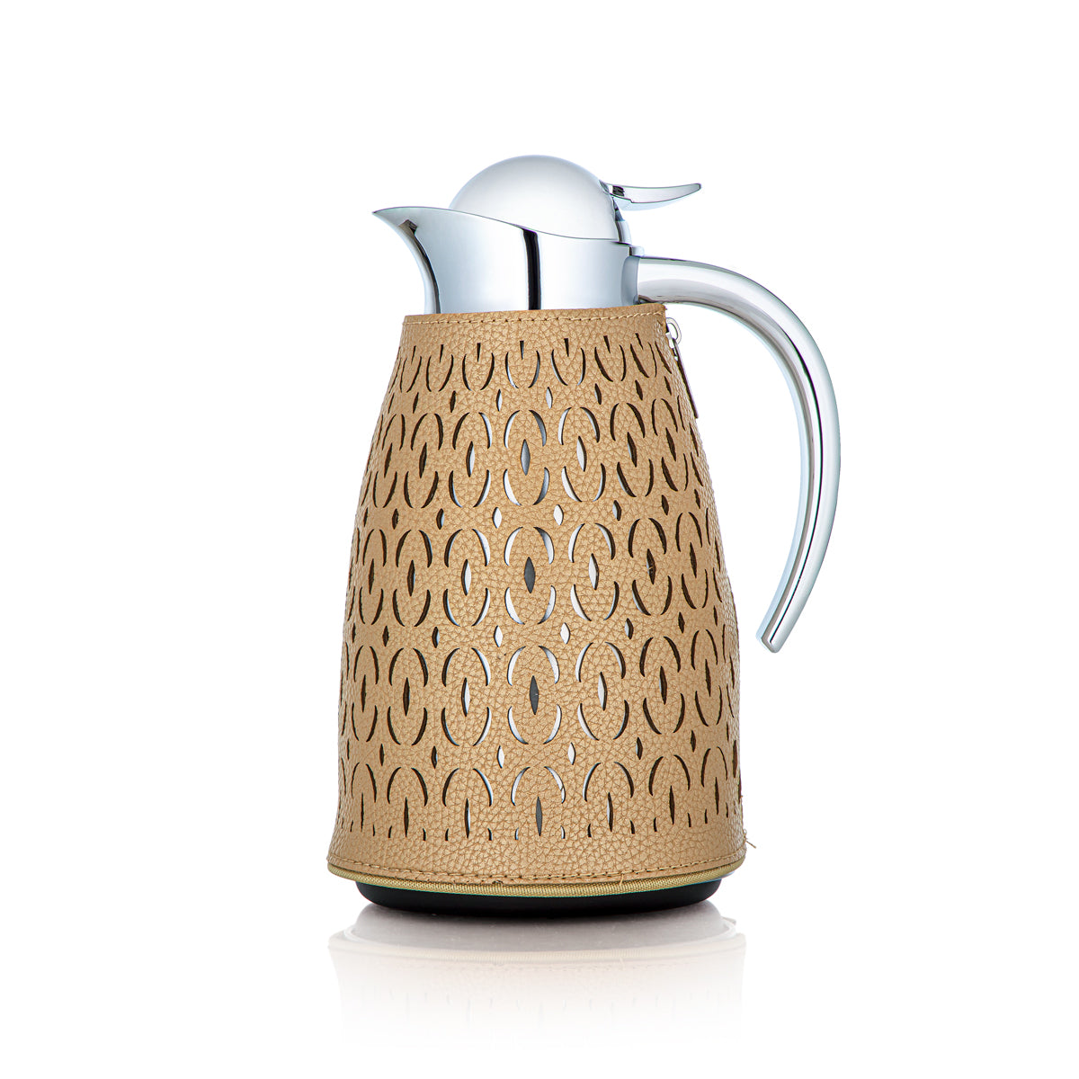 Almarjan 2 Pieces Vacuum Flask Set Beige & Silver - HLBF17-11