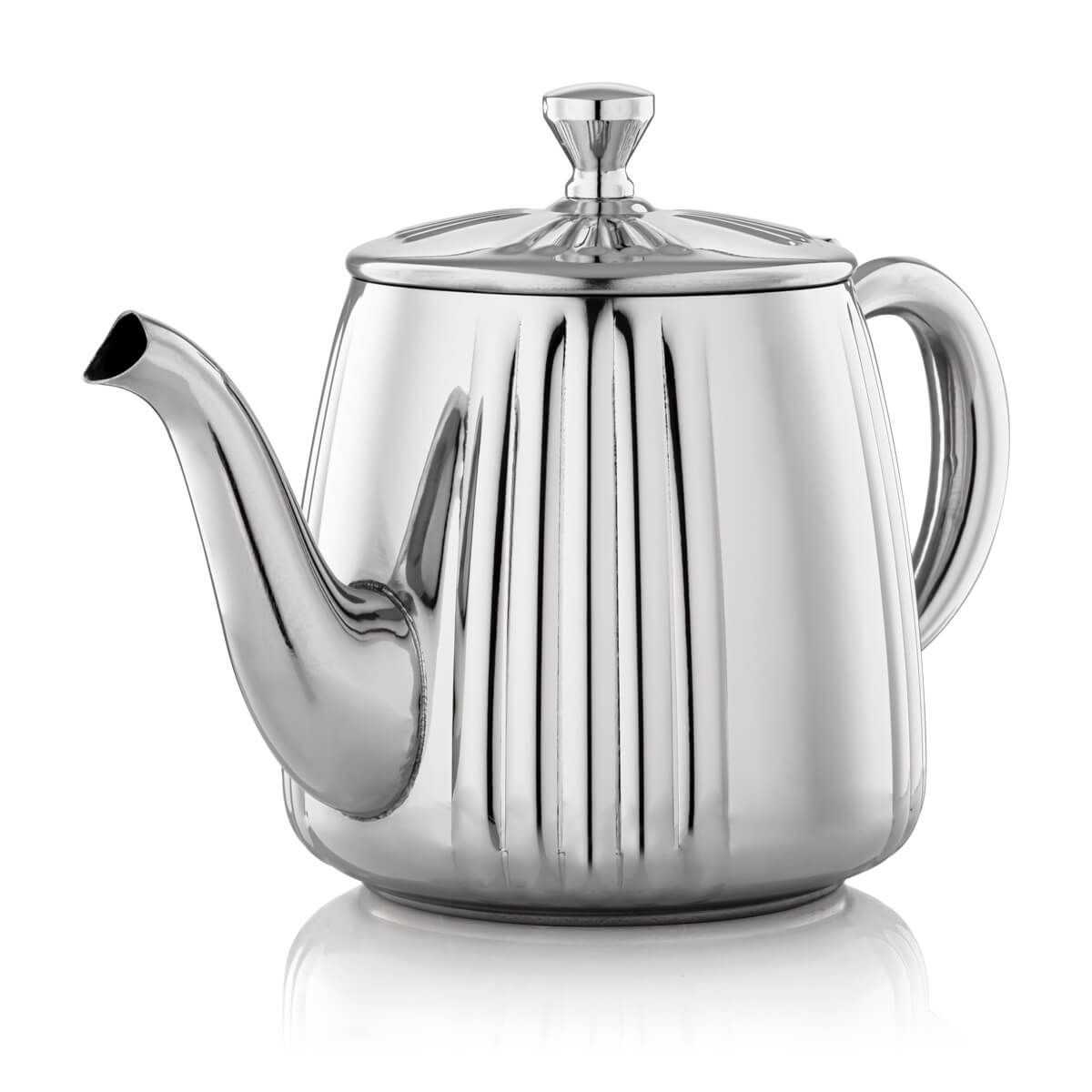 Almarjan 1 Liter Stainless Steel Teapot Silver - STS0010638