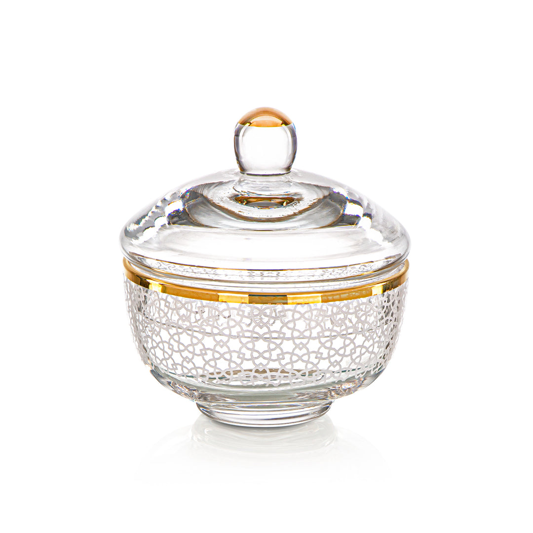 Almarjan 9.5 CM Glass Sugar Bowl - 0137T-HEX