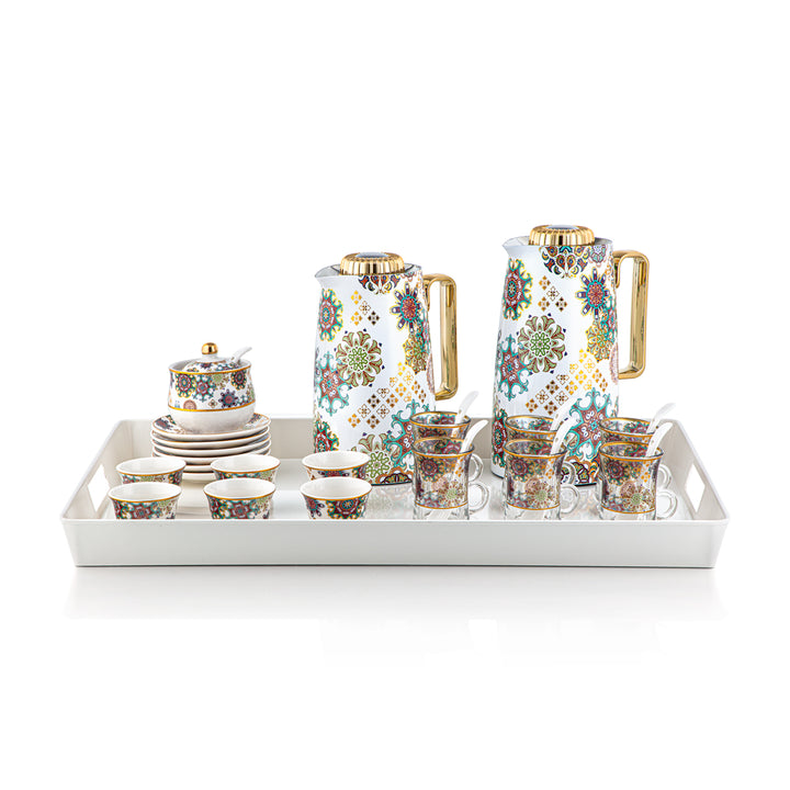 Almarjan 29 Pieces Tea Set - SDT07/10HF-23-11A,28-SDT-TR-11A