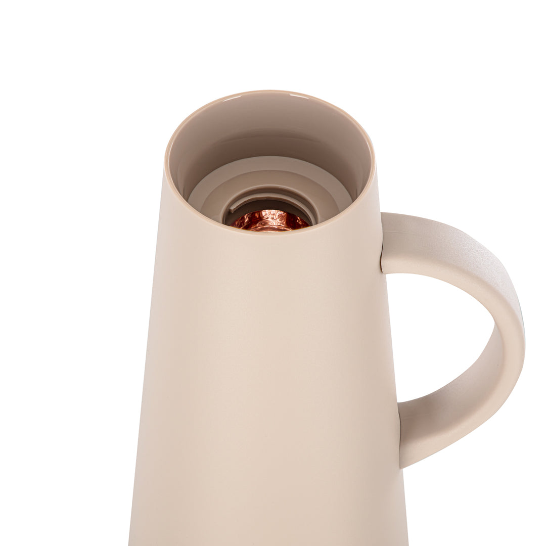 Almarjan 1 Liter Vacuum Flask Beige & Gold - 75410-MCG