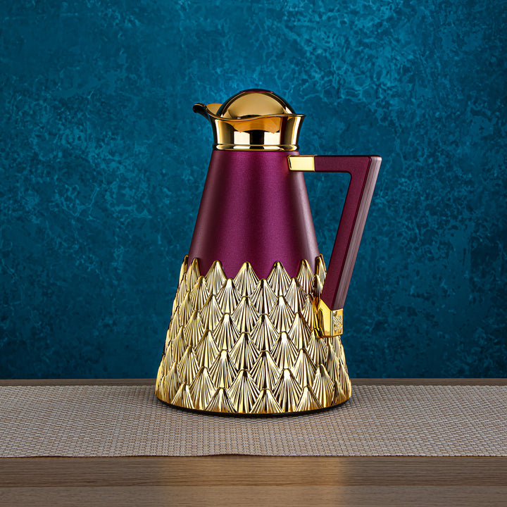 Almarjan 2 Pieces Vacuum Flask Maroon & Gold Set - CBN-CBO MNG