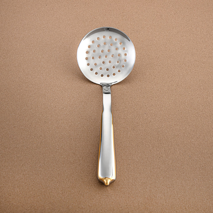 Almarjan Stainless Steel Skimmer – Mirror Finish, Silver & Gold CUT1620046