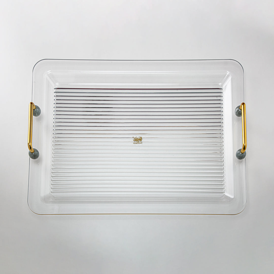 Almarjan 55 CM Rectangle Acrylic Tray - FB03-550 PIV/G