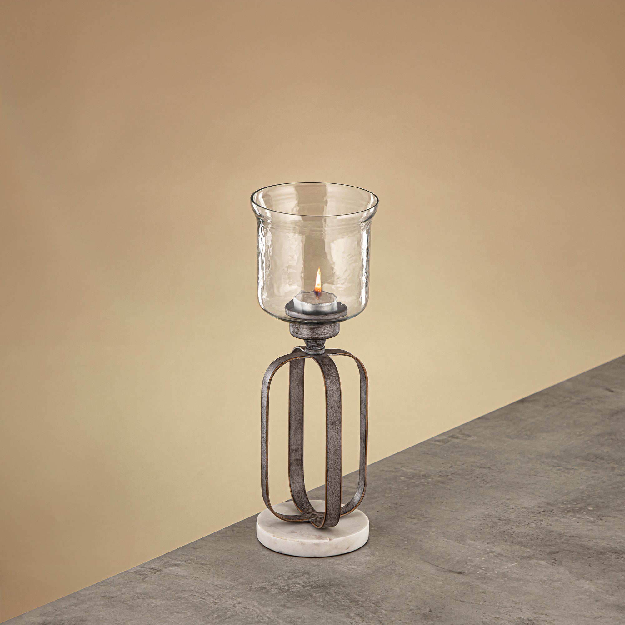 Almarjan Votive Holder 32cm Silver