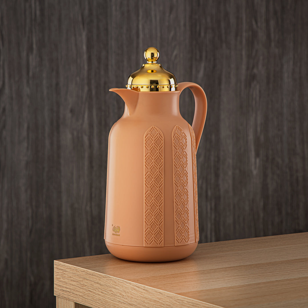 Almarjan 2 Pieces Vacuum Flask Set Orange & Gold - GT110-070/100 NAP/G