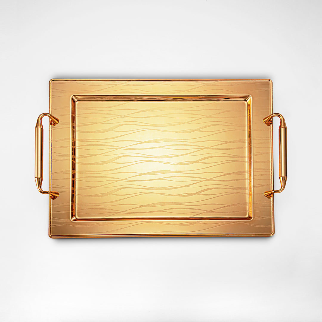 Almarjan 48 CM Serving Tray Gold - HT2308013