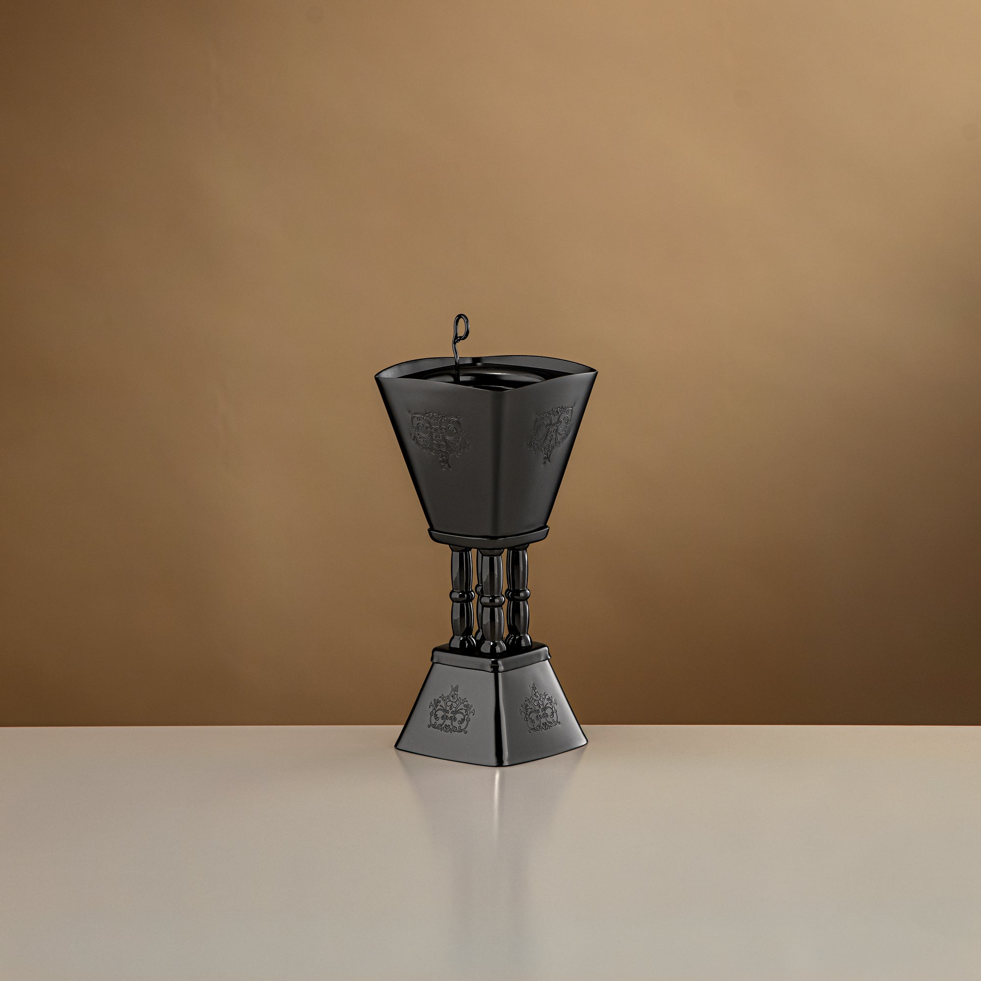 Almarjan 18 CM Incense Burner Matte Black - HT2506082