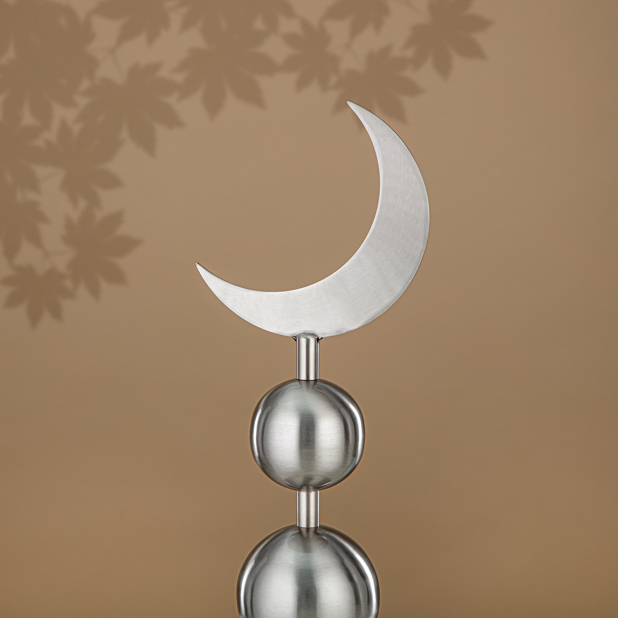 Almarjan Table Decoration Stainless Steel, 46CM, Matt Silver (MD-3010) - Ramadan Decoration