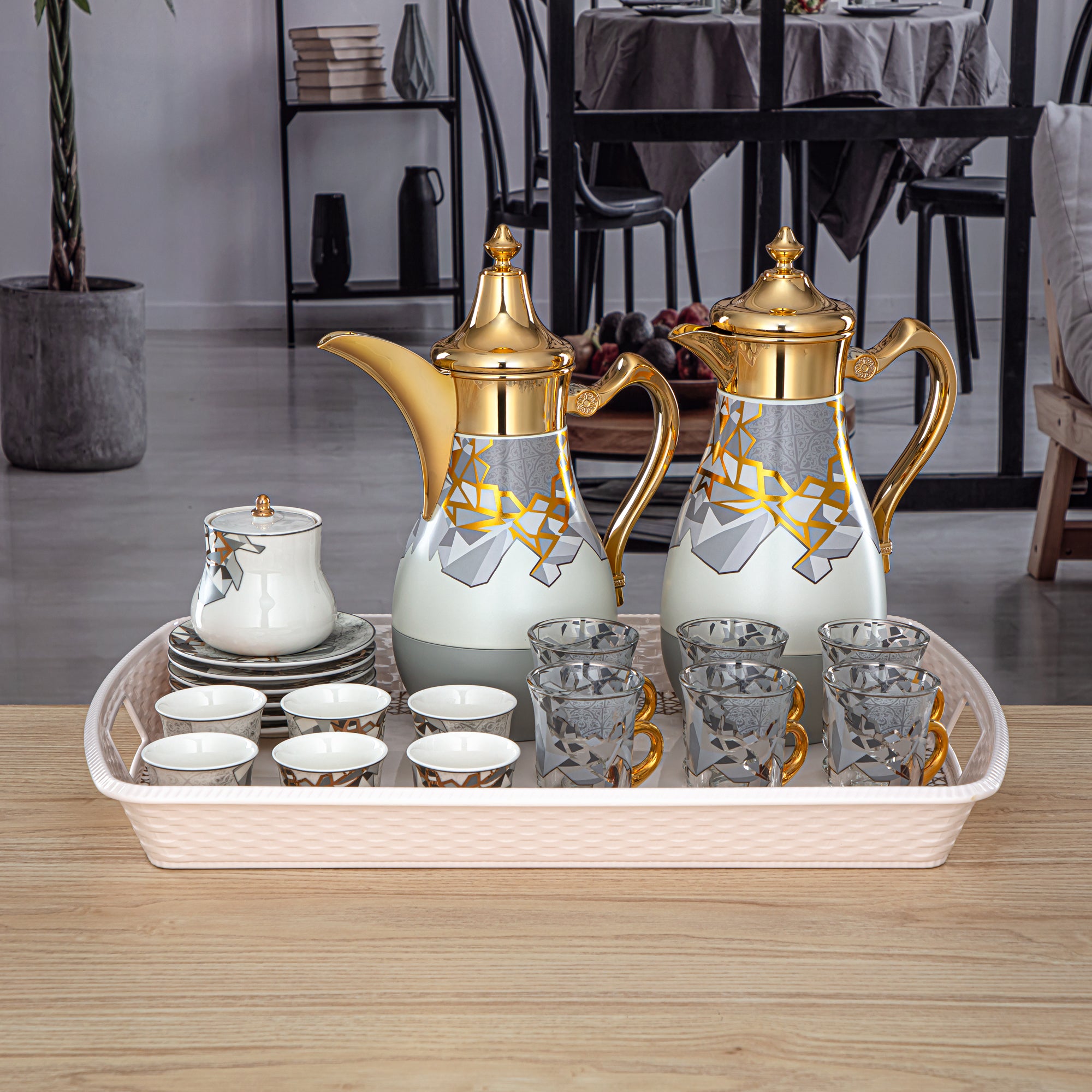 Almarjan 23 Pieces Fonon Collection Tea & Coffee Set - 1235