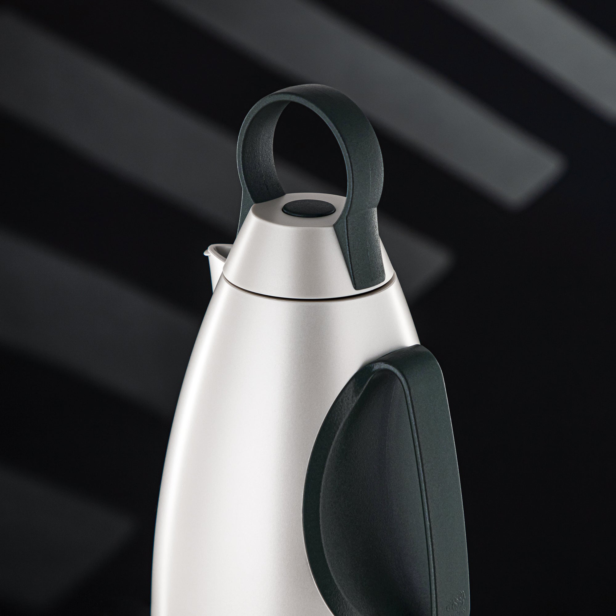 Almarjan Vacuum Flask Set ABS, White & Forest Green 1L + 1L (PBA-RWN) - For Modern Families