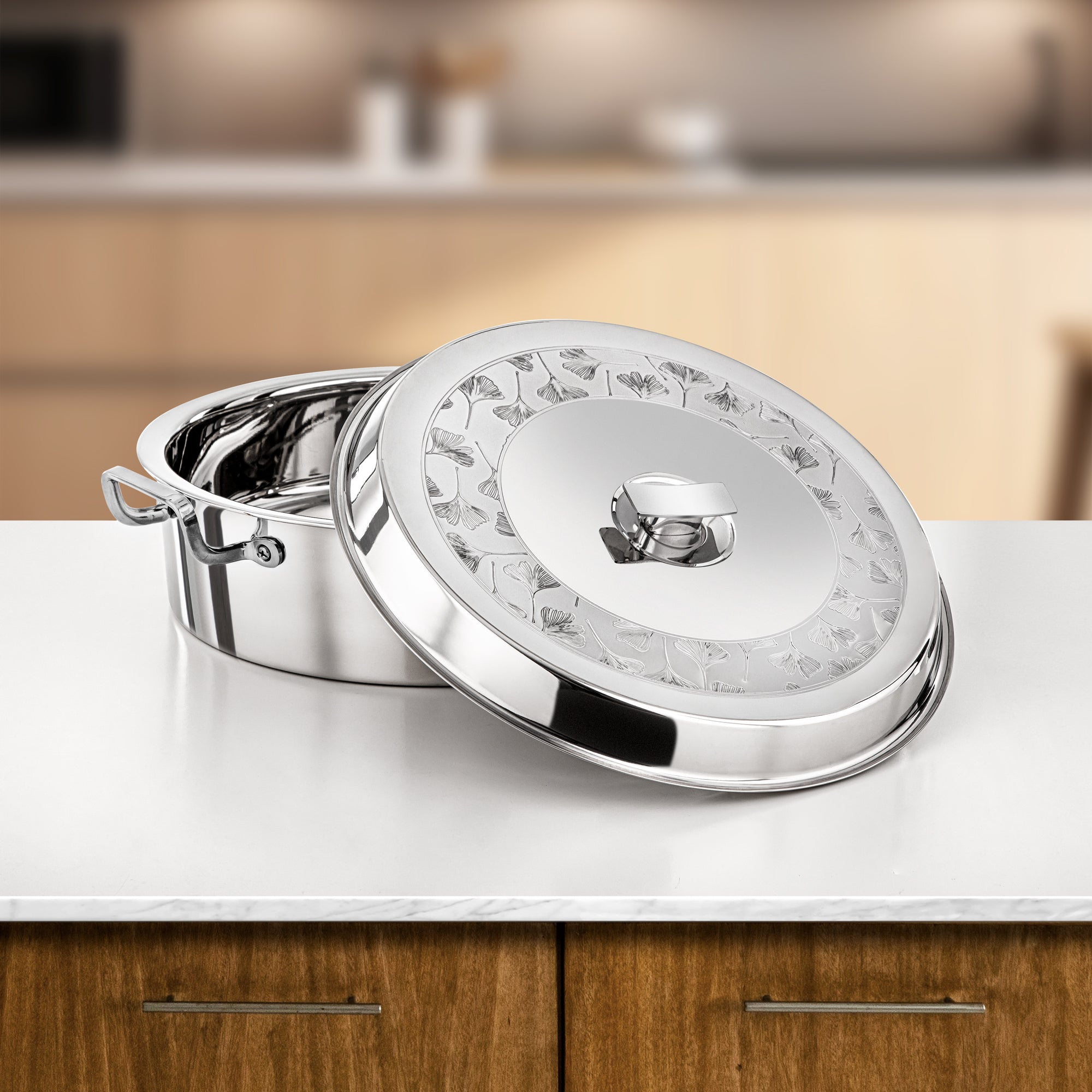 طقم حرارات المرجان بدر، 3 قطع، فضي