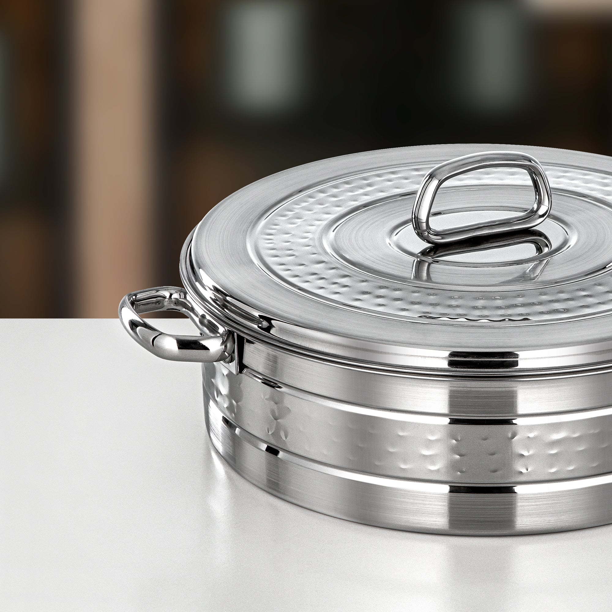 طقم حرارات المرجان ديانا، ٣ قطع، فضي