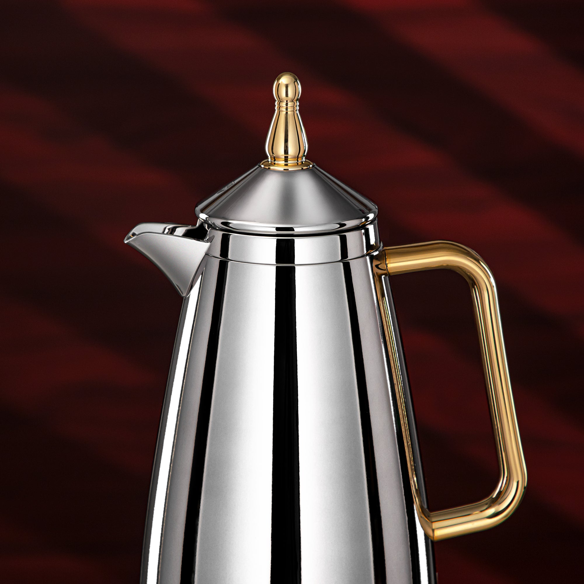 Almarjan Vacuum Flask Set 1L + 1L Silver & Gold