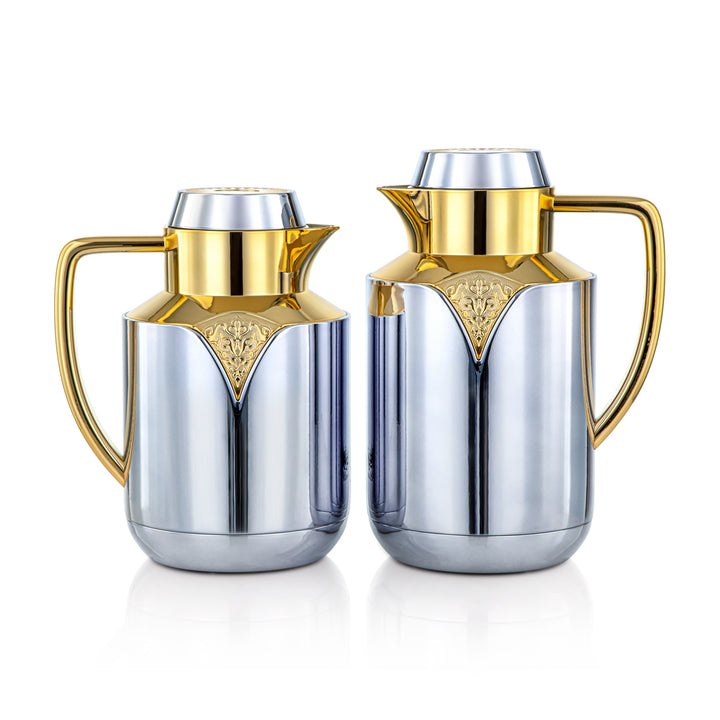 Almarjan 2 Pieces Vacuum Flask Set Silver & Gold - FG201-070/100 C/G