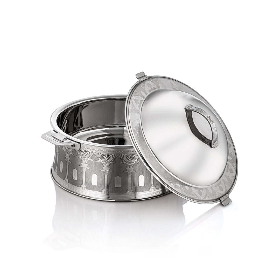 Almarjan 30 CM Reem Collection Stainless Steel Hot Pot Silver - H22E3