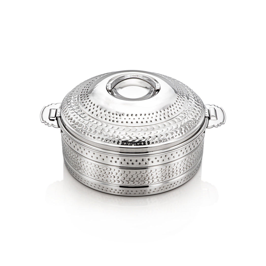 Almarjan 4 Pieces Zahra Collection Stainless Steel Hot Pot Set Silver H22M52