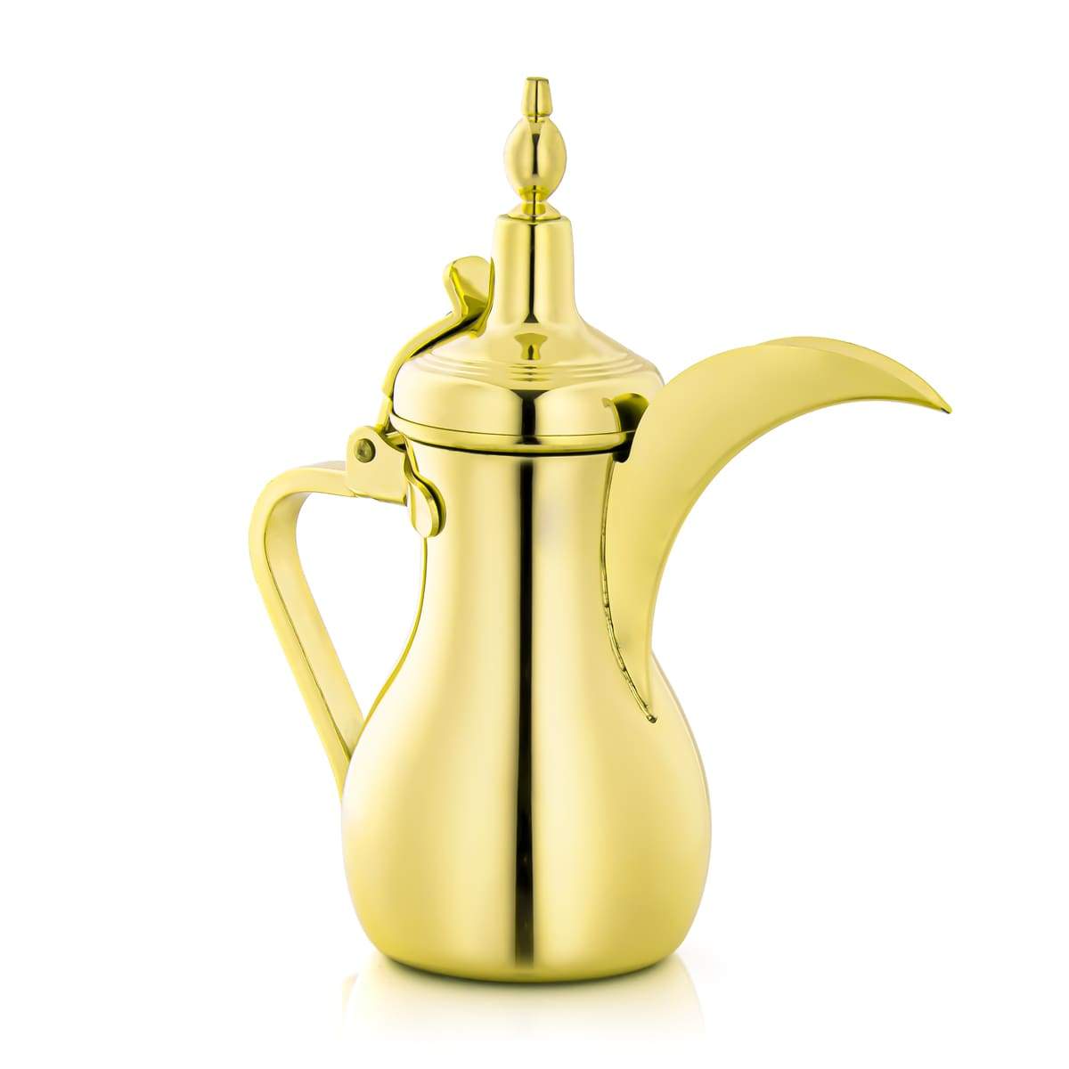 ALMARJAN 0.75 Liter Stainless Steel Dallah Gold K0874Y26